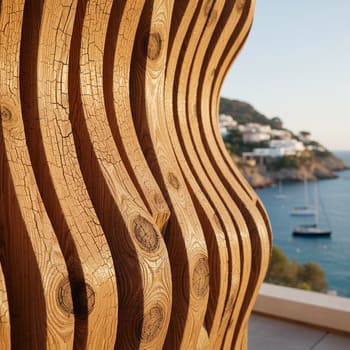 Larch board with tight, sound knots