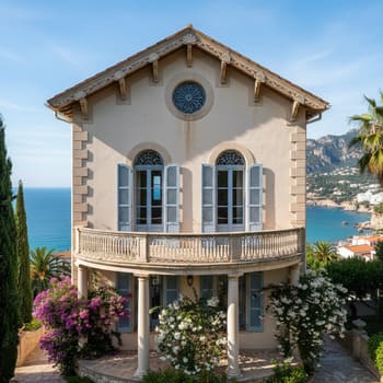 Leeward gable conservatory profile sheltered by hedge