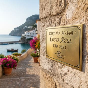 Stencil-style part labels on timber and glazing bead