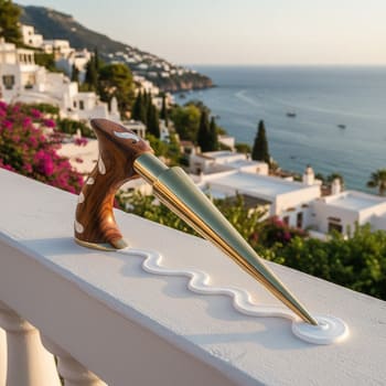 Polyurethane bead being tooled along a seam