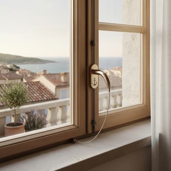 Safety stay pin that limits opening in gusts