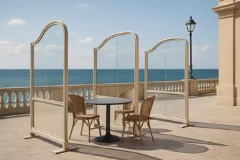 Subtle baffles helping shelter the wind